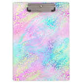 Design der iridescent Leopard-Serie 10 Klemmbrett (Vorderseite)