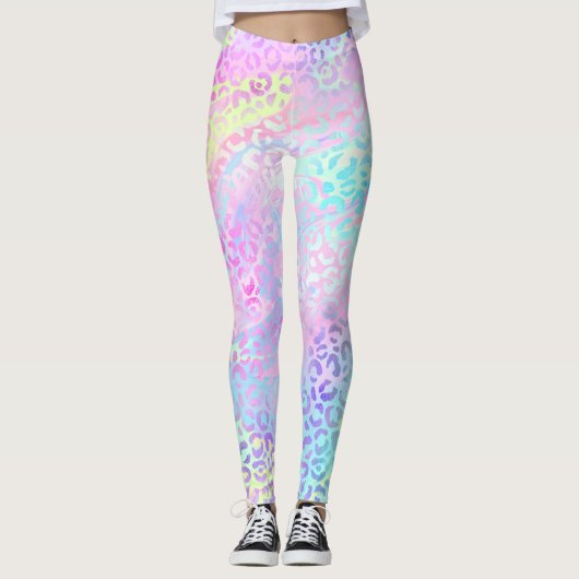 Design der iridescent Leopard-Serie 10 Leggings (Vorderseite)