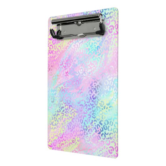 Design der iridescent Leopard-Serie 10 Mini Klemmbrett (Gewinkelt2)
