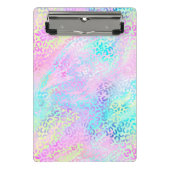 Design der iridescent Leopard-Serie 10 Mini Klemmbrett (Vorderseite)