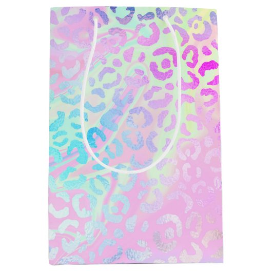 Design der iridescent Leopard-Serie 10 Mittlere Geschenktüte (Vorderseite)