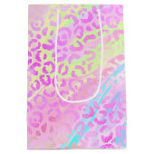 Design der iridescent Leopard-Serie 10 Mittlere Geschenktüte (Rückseite)