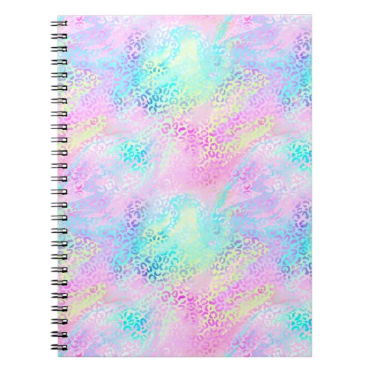 Design der iridescent Leopard-Serie 10 Notizblock (Vorderseite)