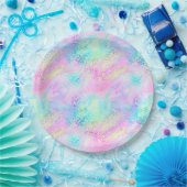 Design der iridescent Leopard-Serie 10 Pappteller (Party)