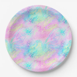 Design der iridescent Leopard-Serie 10 Pappteller