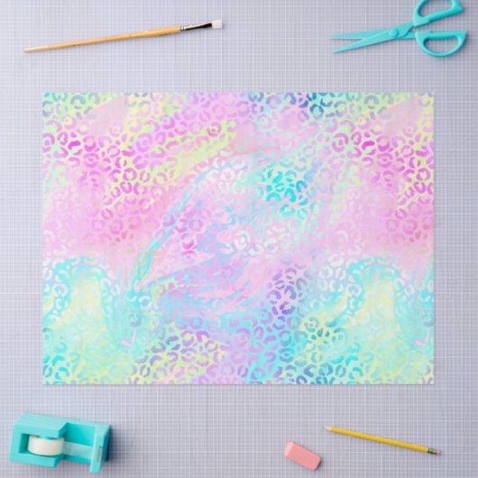 Design der iridescent Leopard-Serie 10 Seidenpapier (Basteln)