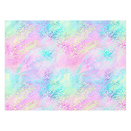 Design der iridescent Leopard-Serie 10 Tischdecke (Vorderseite (Horizontal))