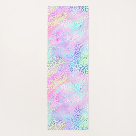 Design der iridescent Leopard-Serie 10 Yogamatte (Rückseite)