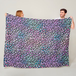 Design der iridescent Leopard-Serie 12 Fleecedecke