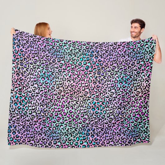 Design der iridescent Leopard-Serie 12 Fleecedecke (Beispiel)