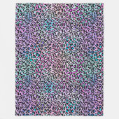 Design der iridescent Leopard-Serie 12 Fleecedecke (Vorderseite)