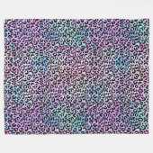 Design der iridescent Leopard-Serie 12 Fleecedecke (Vorderseite (Horizontal))