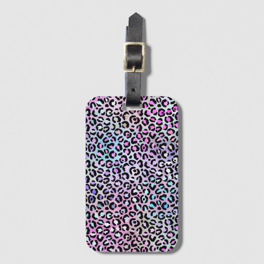 Design der iridescent Leopard-Serie 12 Gepäckanhänger (Vorderseite Vertikal)