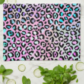 Design der iridescent Leopard-Serie 12 Geschirrtuch (Gefaltet)