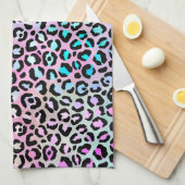 Design der iridescent Leopard-Serie 12 Geschirrtuch (Viertel Falte)
