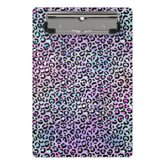 Design der iridescent Leopard-Serie 12 Mini Klemmbrett (Vorderseite)