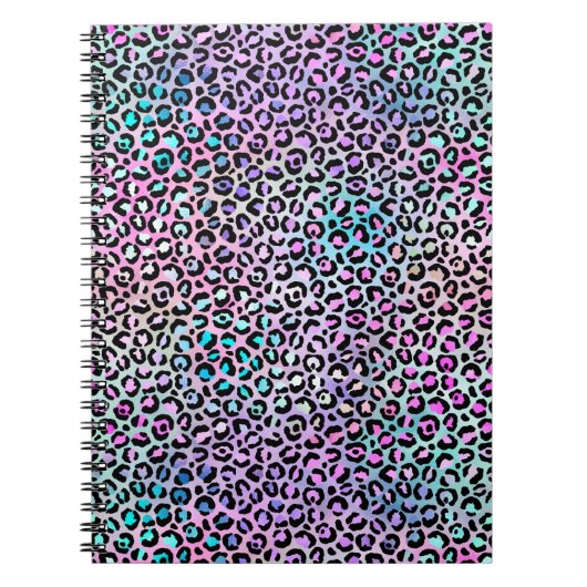Design der iridescent Leopard-Serie 12 Notizblock (Vorderseite)