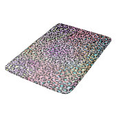 Design der iridescent Leopard-Serie 6 Badematte (Schrägansicht)