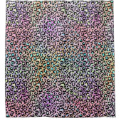 Design der iridescent Leopard-Serie 6 Duschvorhang (Vorderseite)