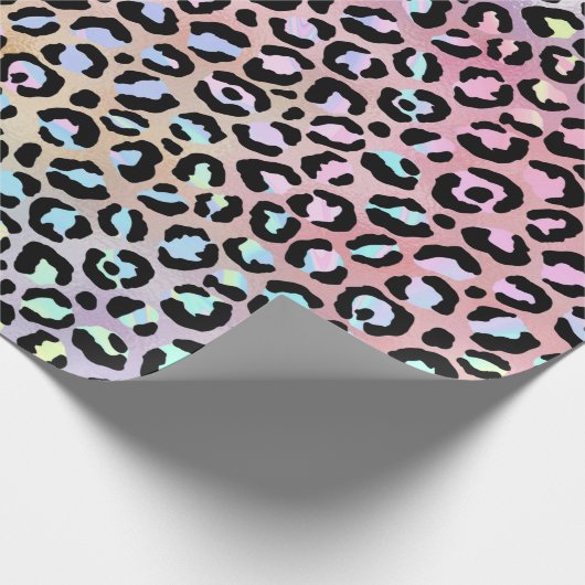 Design der iridescent Leopard-Serie 6 Geschenkpapier (Ecke)