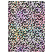 Design der iridescent Leopard-Serie 6 Klemmbrett (Rückseite)