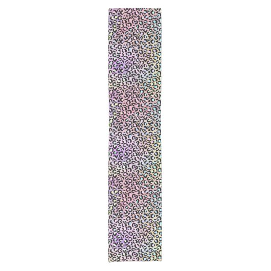 Design der iridescent Leopard-Serie 6 Kurzer Tischläufer (Vorderseite)