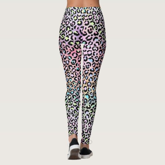 Design der iridescent Leopard-Serie 6 Leggings (Rückseite)