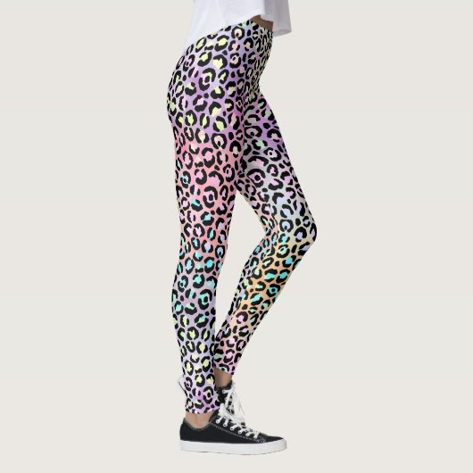 Design der iridescent Leopard-Serie 6 Leggings (Rechts)