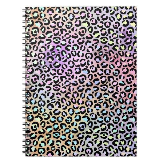 Design der iridescent Leopard-Serie 6 Notizblock (Vorderseite)