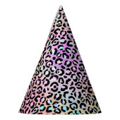 Design der iridescent Leopard-Serie 6 Partyhütchen (Links)