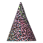 Design der iridescent Leopard-Serie 6 Partyhütchen (Rechts)