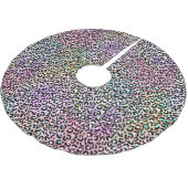 Design der iridescent Leopard-Serie 6 Polyester Weihnachtsbaumdecke (Schrägansicht)