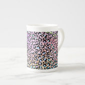 Design der iridescent Leopard-Serie 6 Porzellantasse (Vorderseite Rechts)