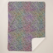 Design der iridescent Leopard-Serie 6 Sherpadecke (Vorderseite)