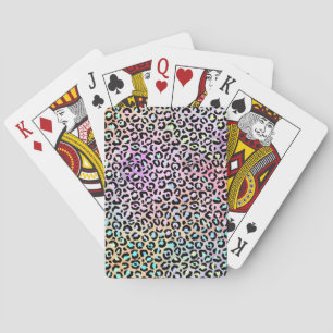 Design der iridescent Leopard-Serie 6 Spielkarten