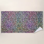 Design der iridescent Leopard-Serie 6 Strandtuch (Vorderseite)