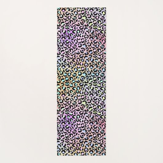 Design der iridescent Leopard-Serie 6 Yogamatte (Rückseite)