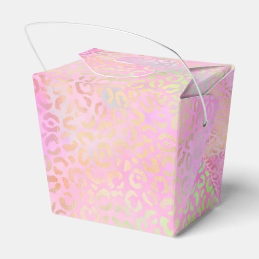 Design der irideszierenden Leopard-Serie 1 Geschenkschachtel (Rückseite)