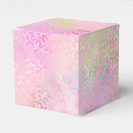 Design der irideszierenden Leopard-Serie 1 Geschenkschachtel