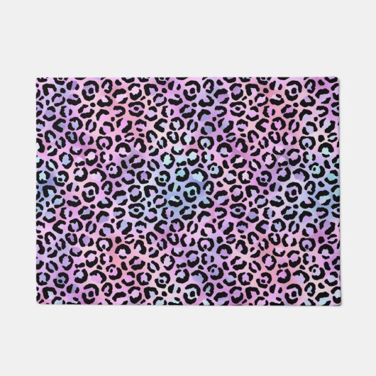 Design der irideszierenden Leopard-Serie 4 Fußmatte (Vorderseite)