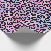 Design der irideszierenden Leopard-Serie 4 Geschenkpapier (Ecke)