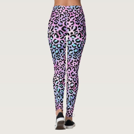 Design der irideszierenden Leopard-Serie 4 Leggings (Rückseite)