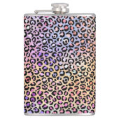 Design der irideszierenden Leopard-Serie 7 Flachmann (Vorderseite)