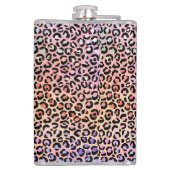 Design der irideszierenden Leopard-Serie 7 Flachmann (Rückseite)