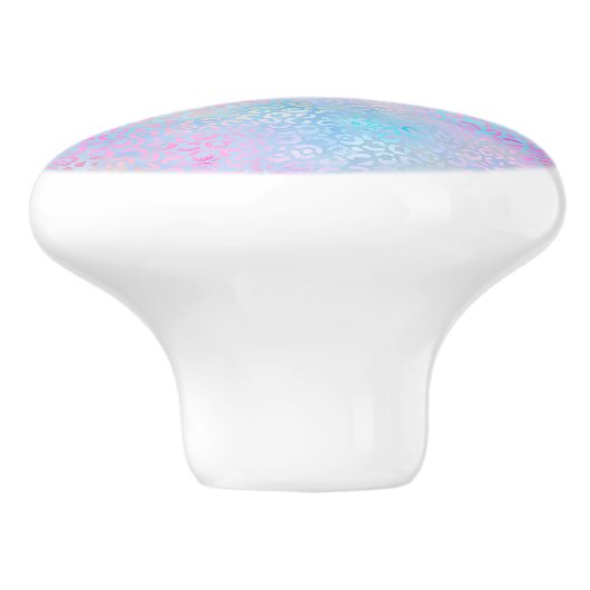 Design der irideszierenden Leopard-Serie 9 Keramikknauf (Seitenansicht)