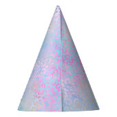 Design der irideszierenden Leopard-Serie 9 Partyhütchen (Rückseite)