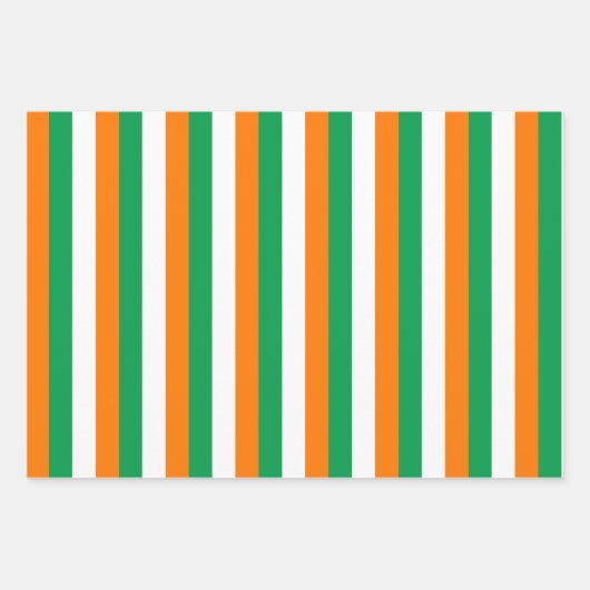 Design der irischen Flaggen Geschenkpapier Set (Vorderseite)