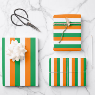 Design der irischen Flaggen Geschenkpapier Set