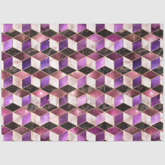 Design der isometrischen Galaxy-Serie 11 Seidenpapier (Vorderseite)