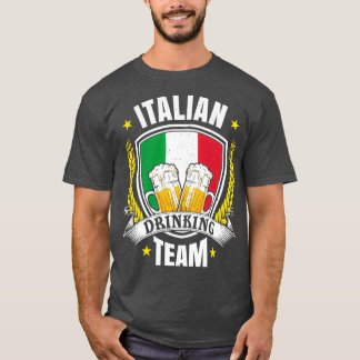 Design der italienischen Drink Team Beer Games T-Shirt